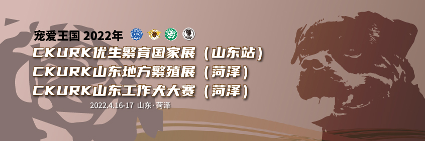 宠爱王国2022年CKURK优生繁育国家展（山东站）、山东地方繁殖展（菏泽）、 山东工作大赛报名