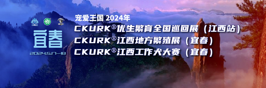 宠爱王国2024年CKURK®优生繁育全国巡回展（江西站）、江西地方繁殖展（宜春）、江西工作大赛
