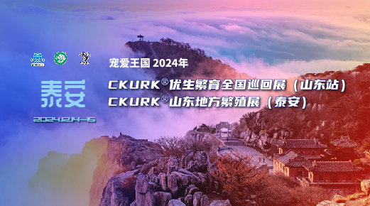 宠爱王国2024年CKURK®优生繁育全国巡回展（山东站）、山东地方繁殖展（泰安）报名通知